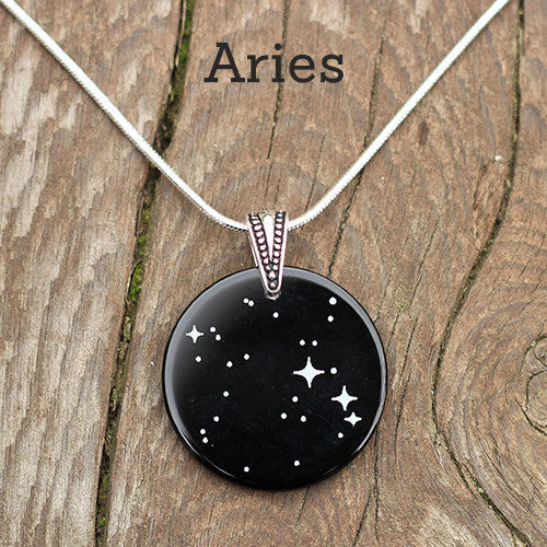 Zodiac constellation hotsell necklace silver