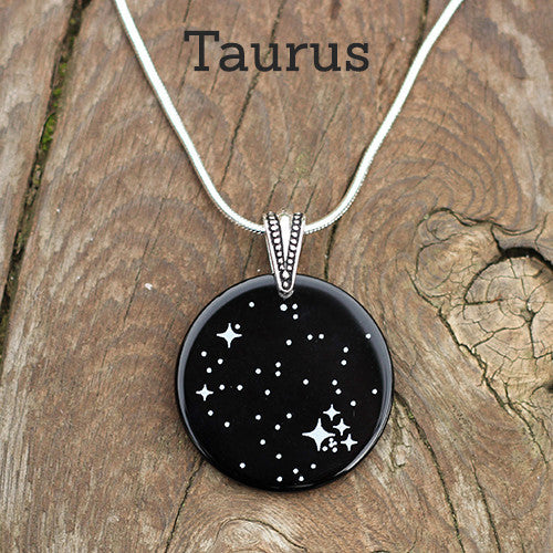 Taurus discount constellation pendant
